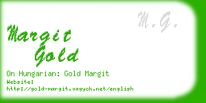 margit gold business card